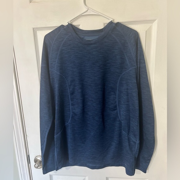 REI Men’s Blue Long Sleeve Base Layer Hiking Outdoor Adventure Size Large - Picture 1 of 8